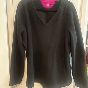 Women's Black V-Neck Sweater